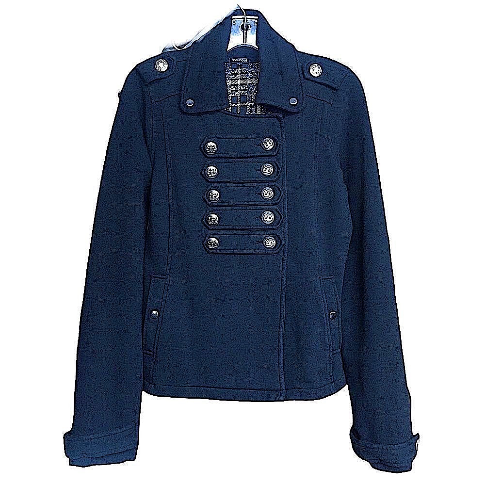 Military Style Dark Navy Blue Top / Jacket S